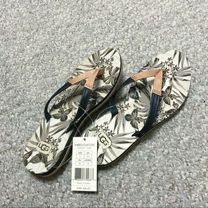 UGG Australia Magnolia Island Floral Flip Flops